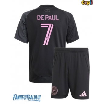 Inter Miami Rodrigo De Paul #7 Echipament de Fotbal Replică 2025-26 Copii Deplasare (+ Șorturi)